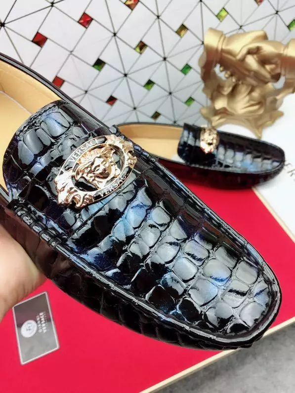 nouvelle chaussure versace 2018 moccasin-gommino leather